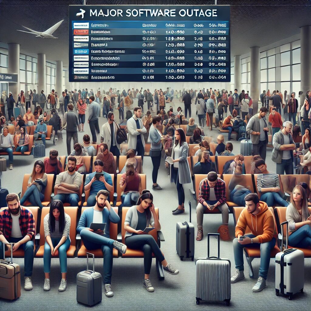 Airport Delays due to Computers being down